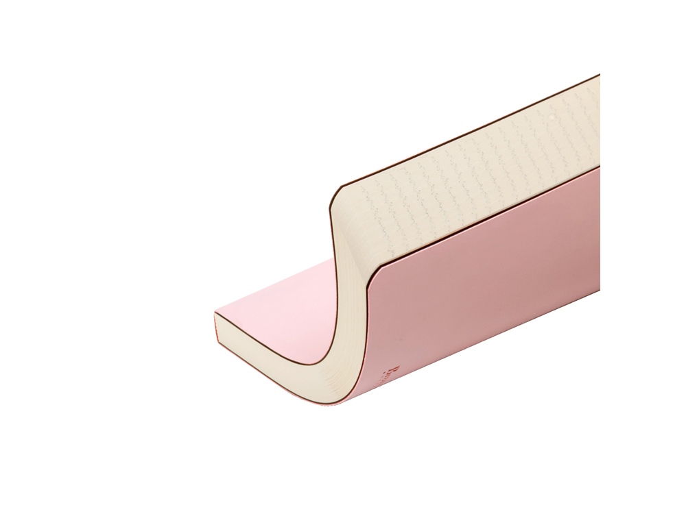 Ежедневник А5 недатированный Megapolis Velvet Flex, зефирный розовый-3