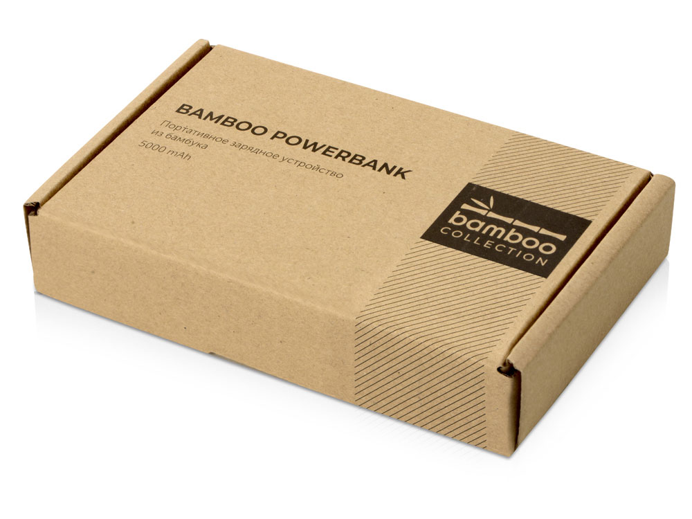 Внешний аккумулятор из бамбука Bamboo, 5000 mAh-10