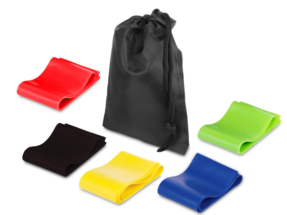 Набор спортивных резинок Crane, черный-0