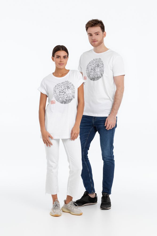 Футболка «Качели», белая-3