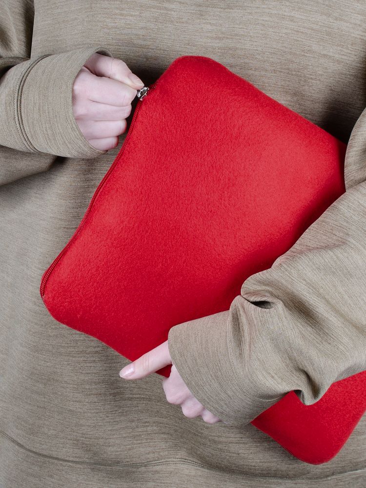 Дорожный плед-подушка Pathway 2, красный-3