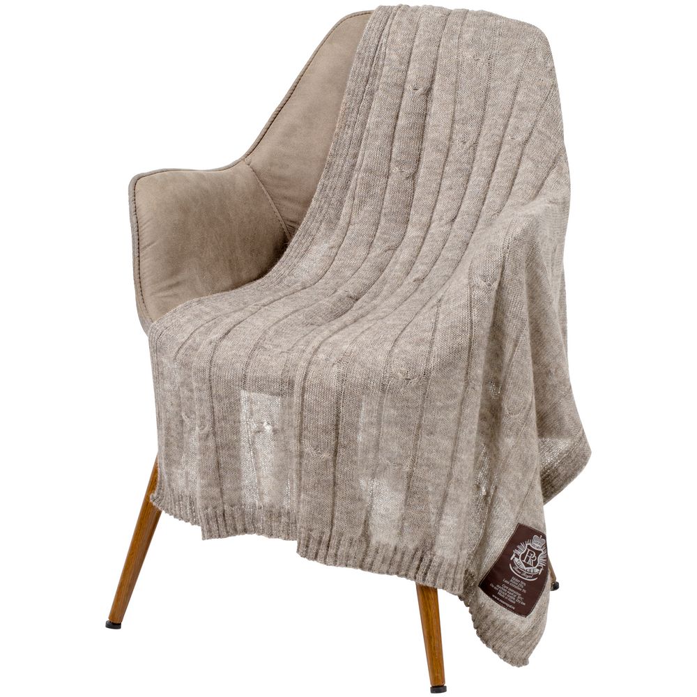 Плед Grasse, бежево-серый-2