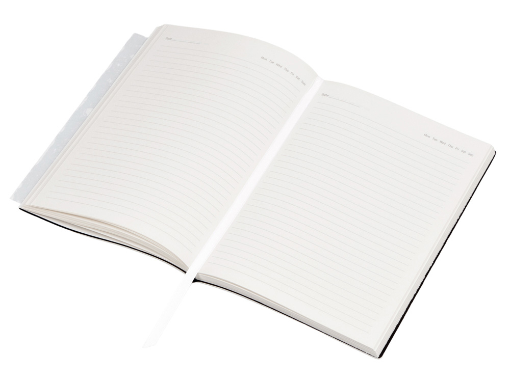 Бизнес-блокнот C1 софт-тач, гибкая обложка, 128 листов, белый-3