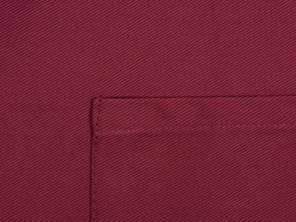 Хлопковый фартук Delight с карманом и регулируемыми завязками, бургунди-6