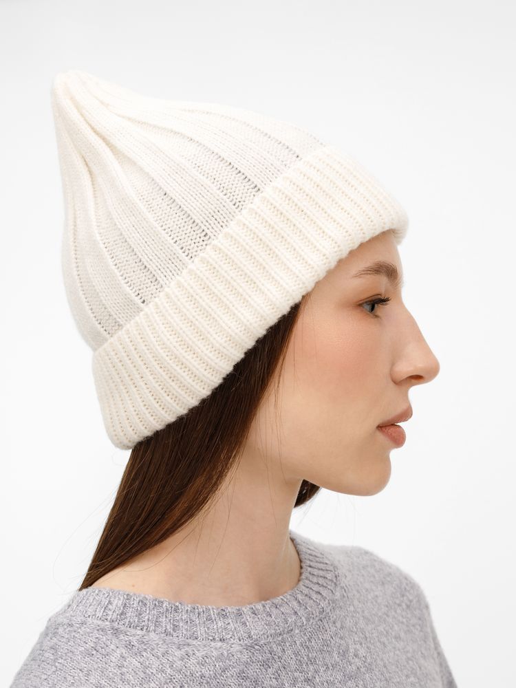 Шапка Bellish, белая (ванильная)-4