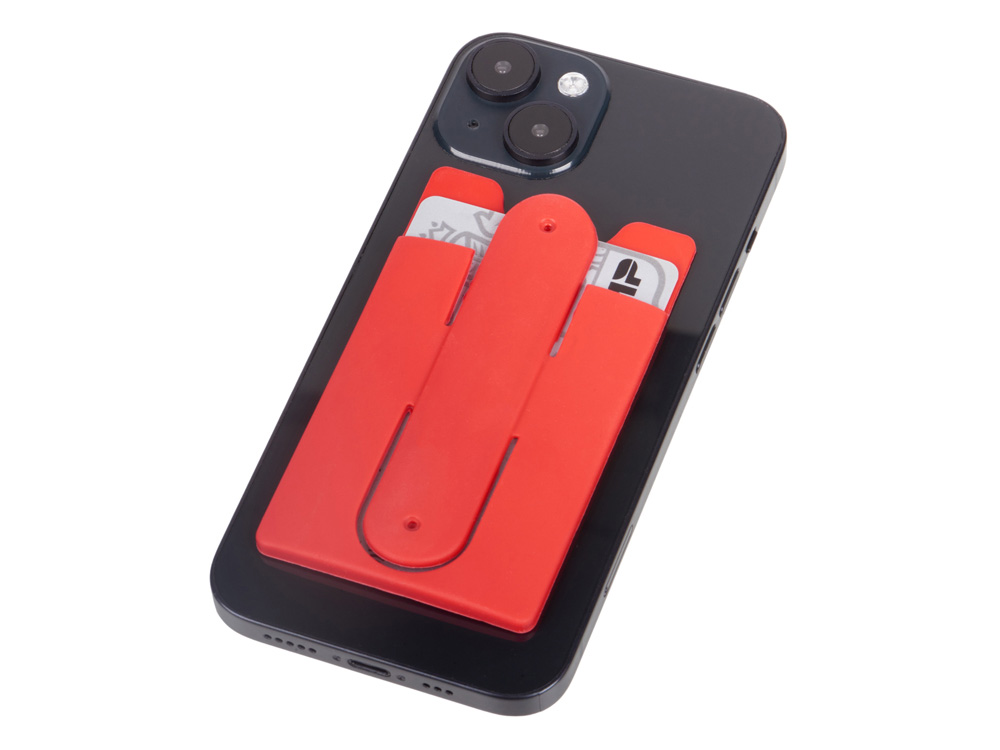 Футляр для кредитных карт Покет, красный-1