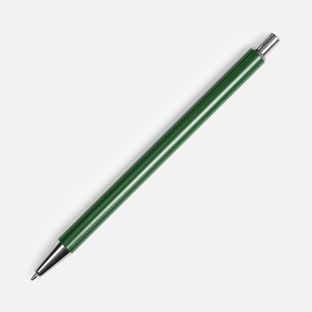 Ручка шариковая Slim Beam, зеленая-1