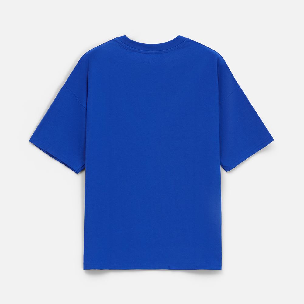 Футболка унисекс оверсайз T3, синяя-4