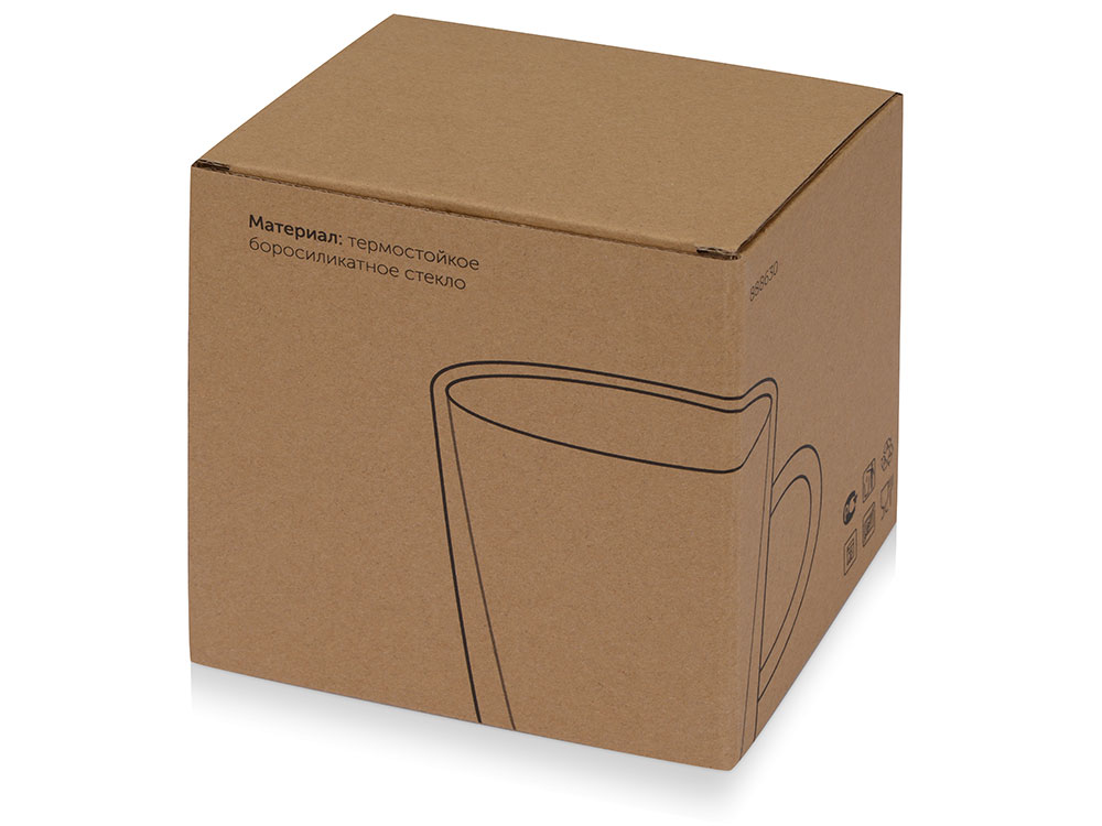 Кружка с двойными стенками Innsbruck конусообразный, с ручкой 320 мл-3