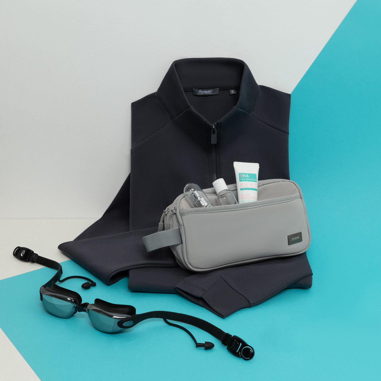 Дорожная косметичка Boston, серая-8