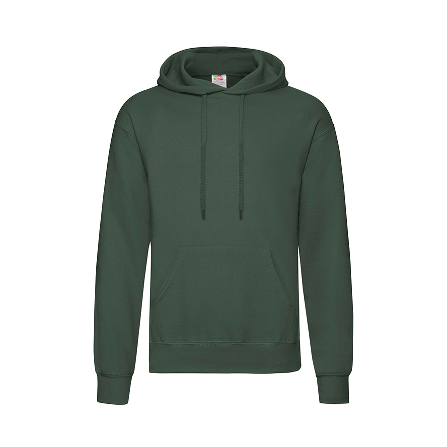 Толстовка с начесом CLASSIC HOODED SWEAT 280, темно-зелёный-0