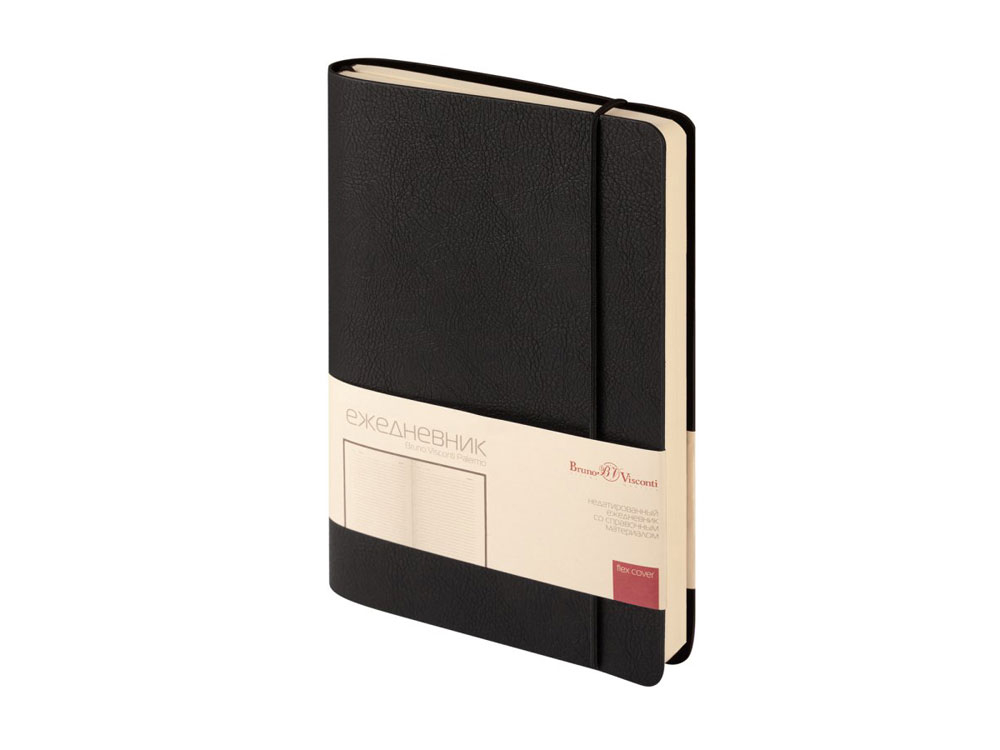 Ежедневник недатированный А5 Palermo, черный-0