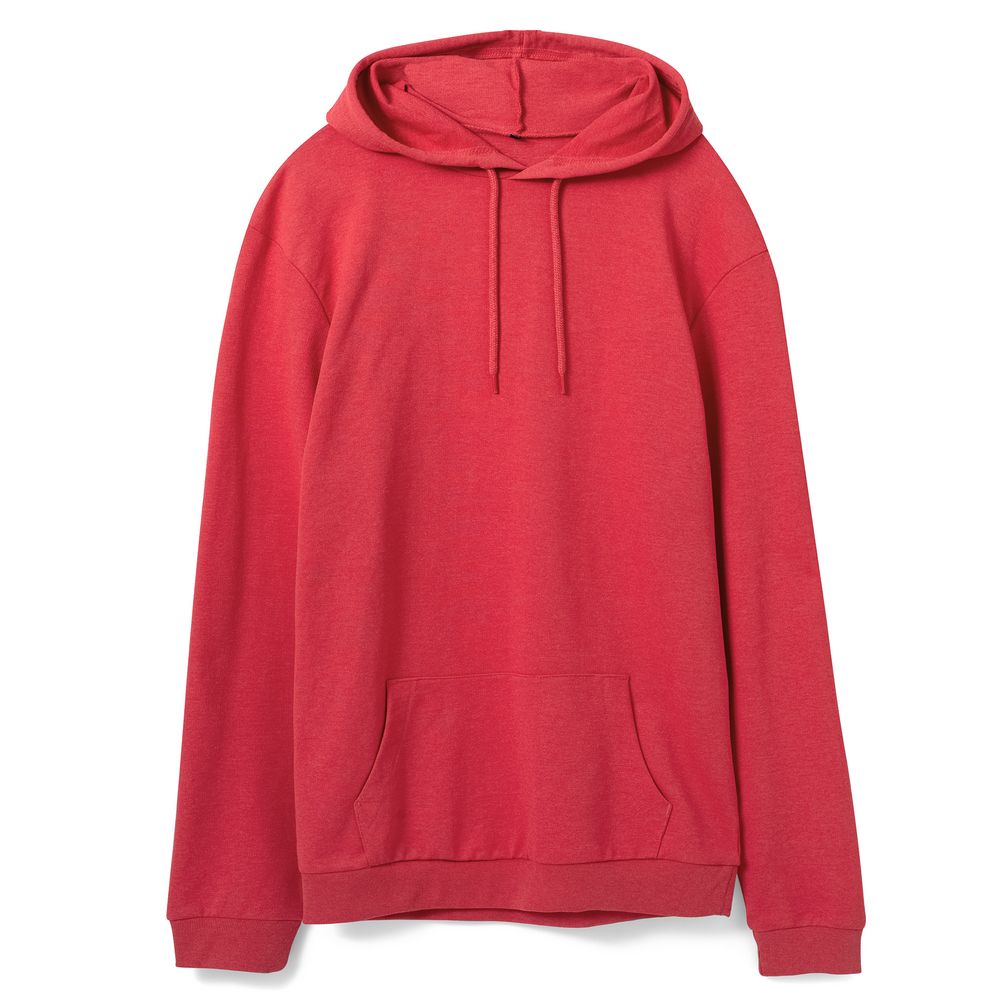 Толстовка с капюшоном унисекс Hoodie, красный меланж-1