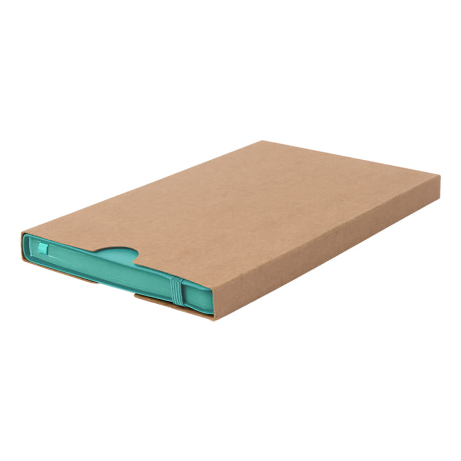 Ежедневник недатированный Shady, А5,  мятный, кремовый блок в линейку, зеленый обрез, мятный-5