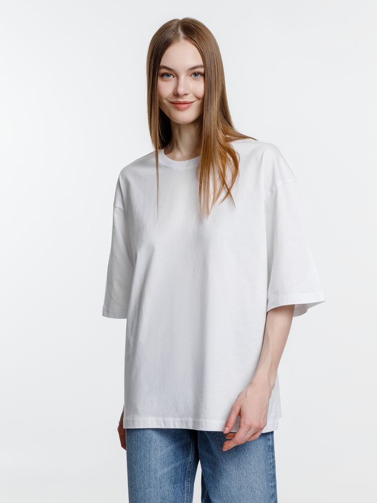 Футболка оверсайз унисекс Base Space, белая-3