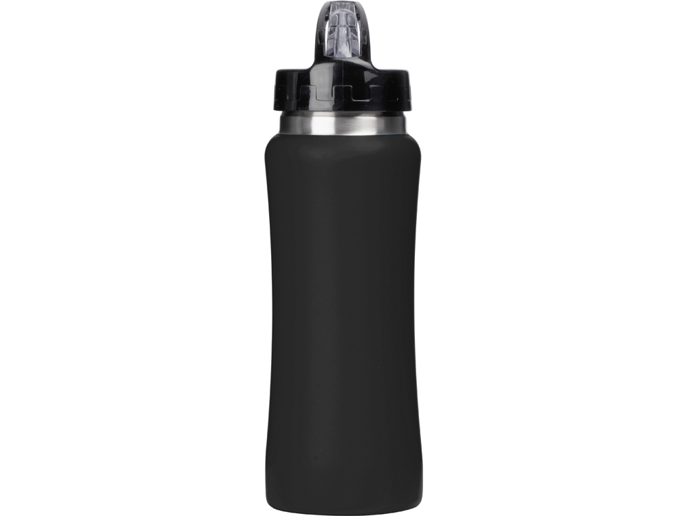 Бутылка для воды Bottle C1, сталь, soft touch, 600 мл, черный-4