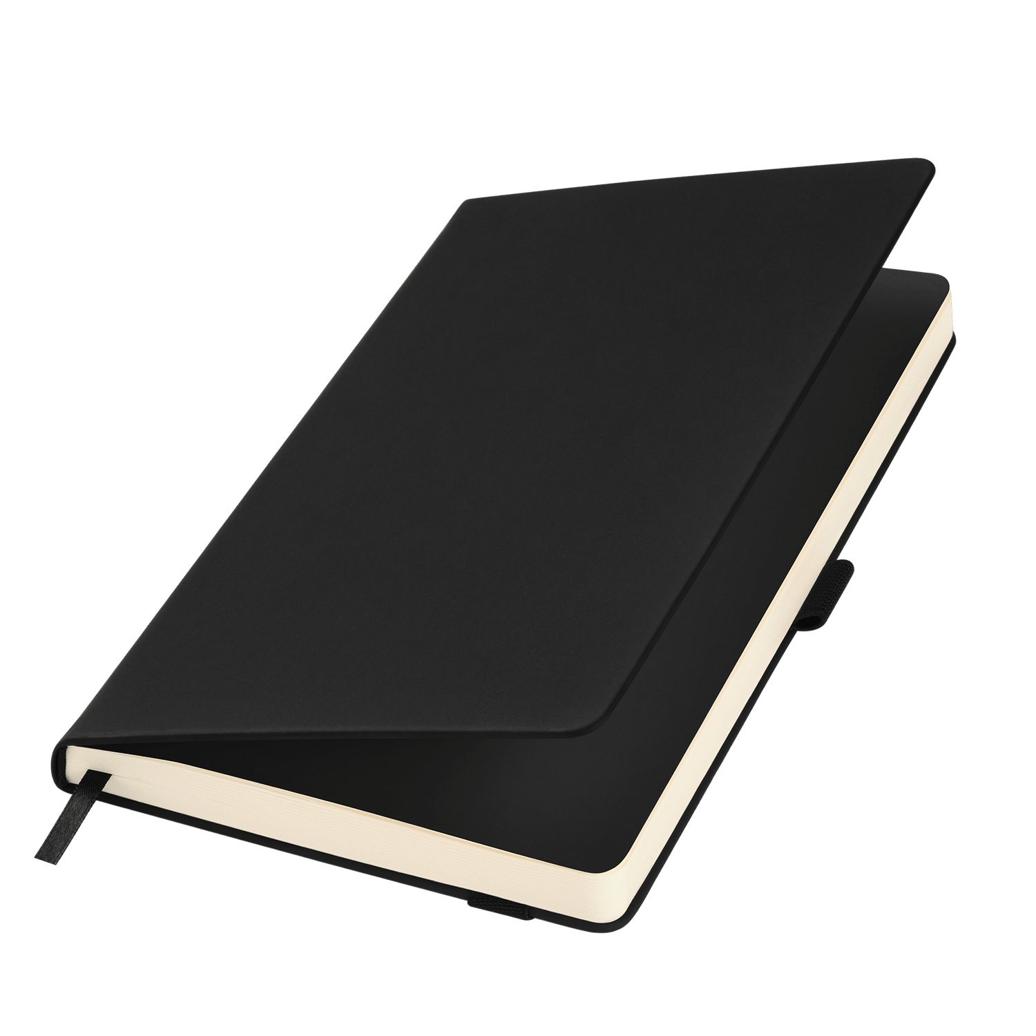 Ежедневник Alpha недатированный, черный/черный-0