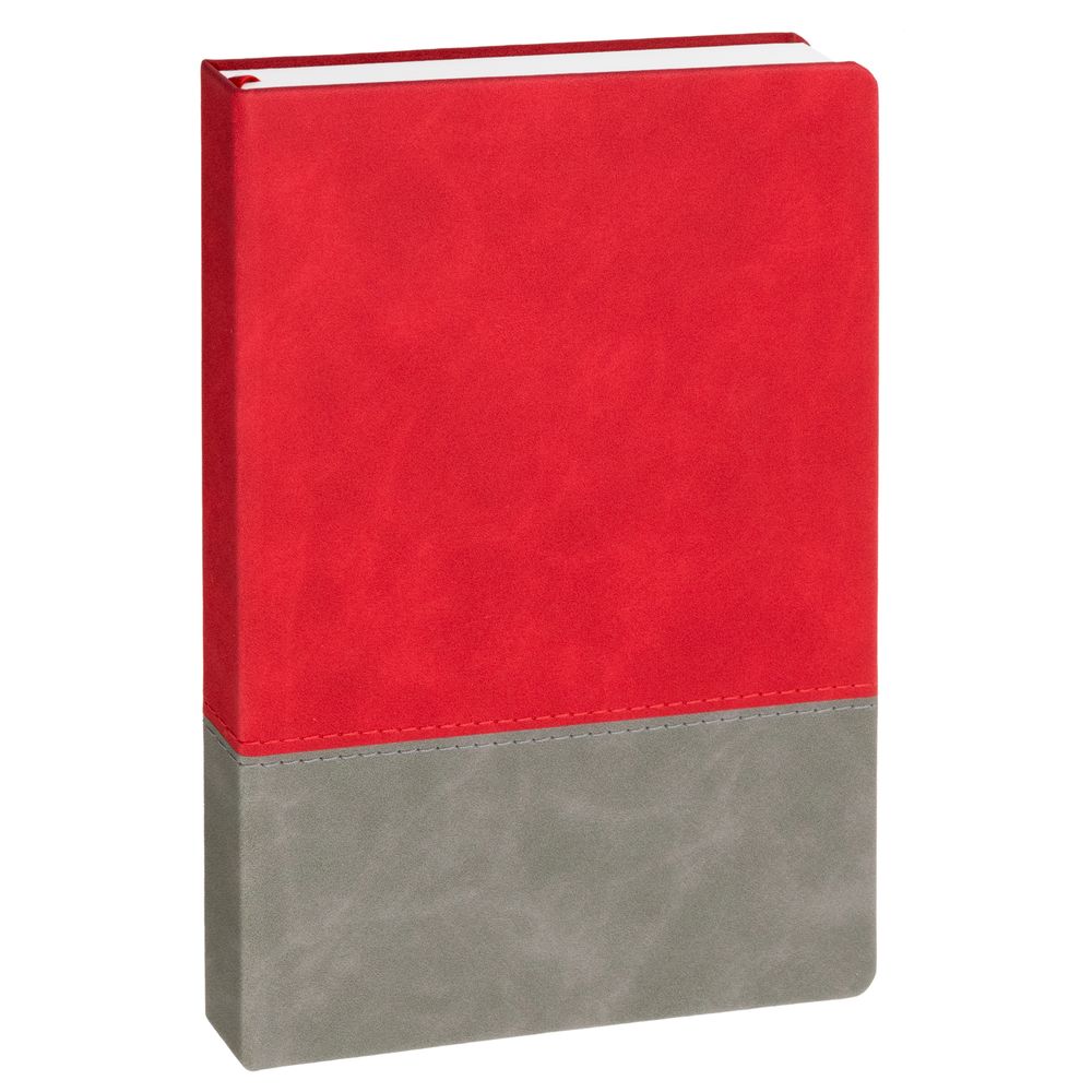 Ежедневник Horizon, недатированный, серый с красным-2
