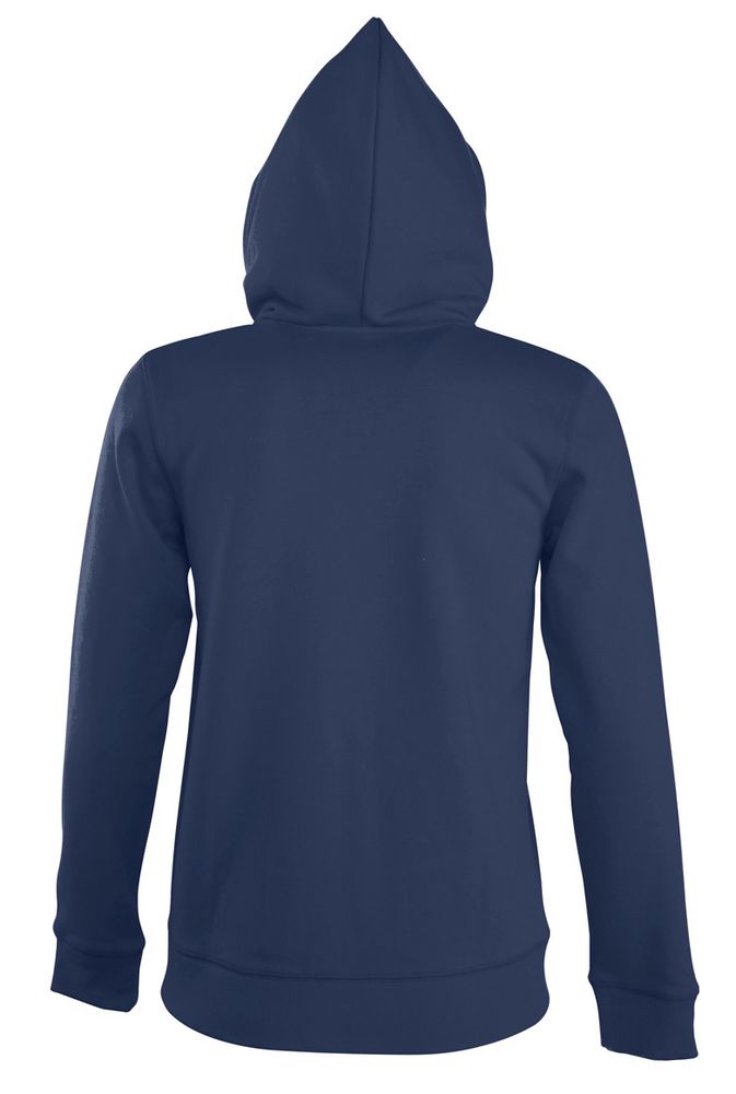 Толстовка женская на молнии с капюшоном Seven Women, темно-синяя-2