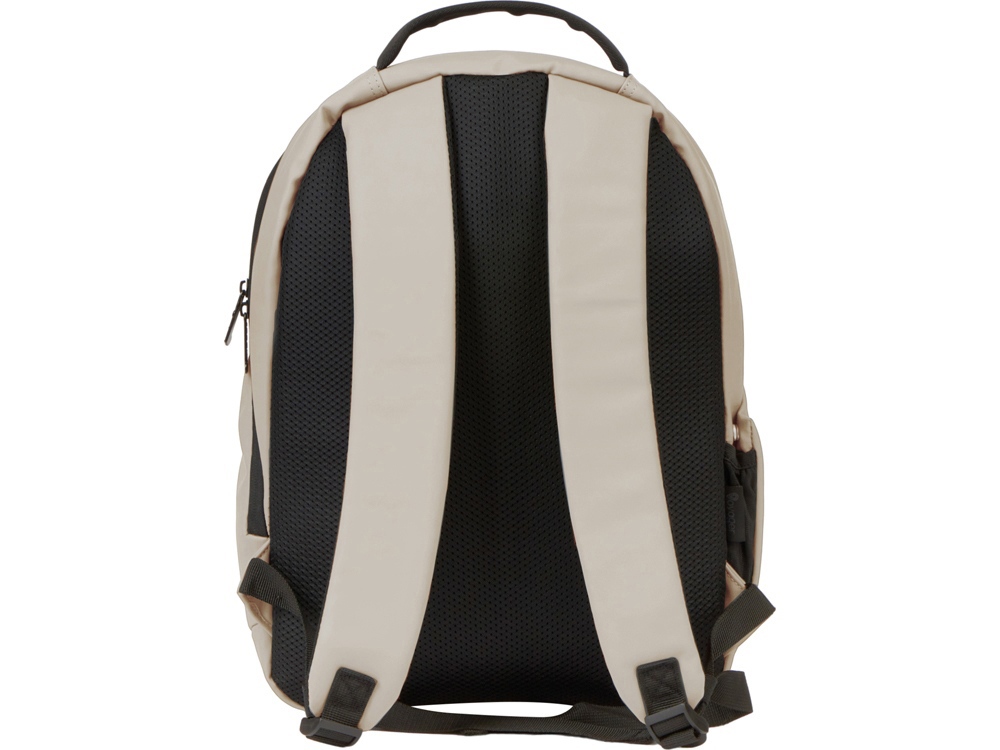 Рюкзак Sofit для ноутбука из экокожи, бежевый-6