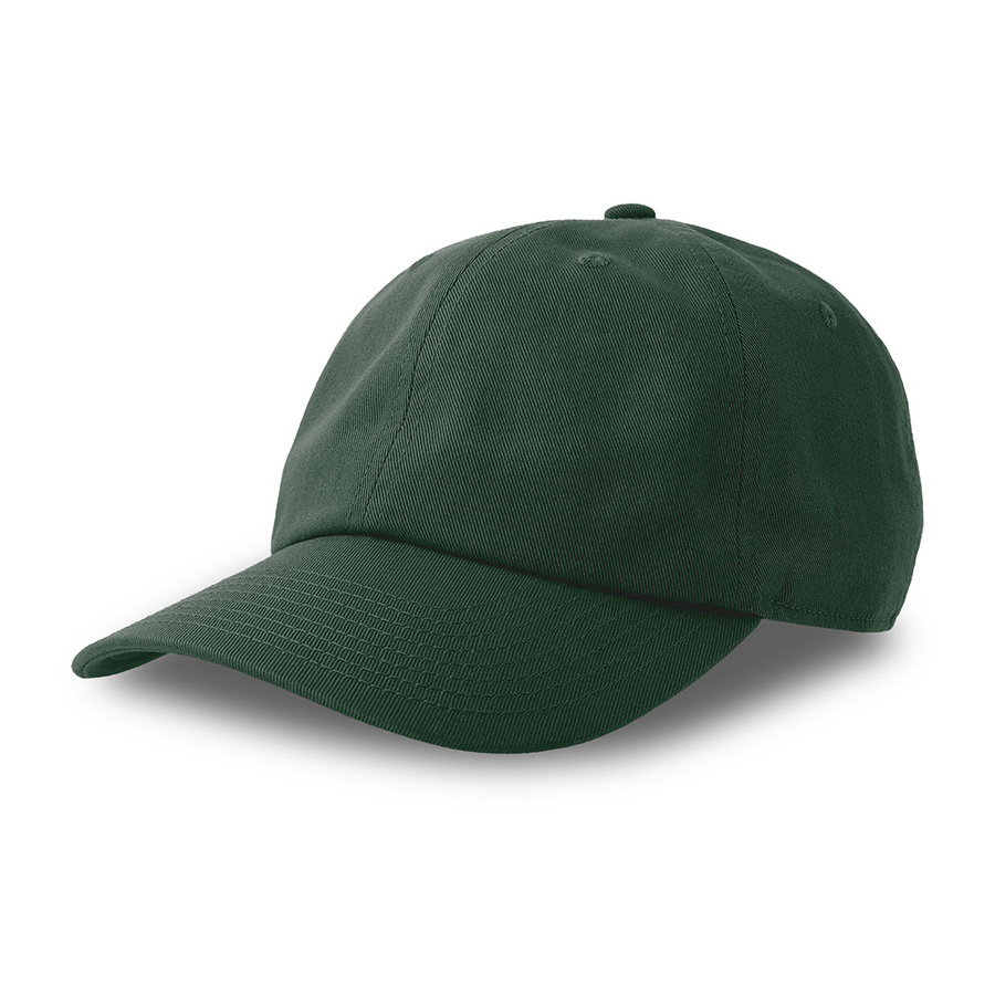 Бейсболка DAD HAT-S, 6 клиньев, металлическая застежка, темно-зелёный-0