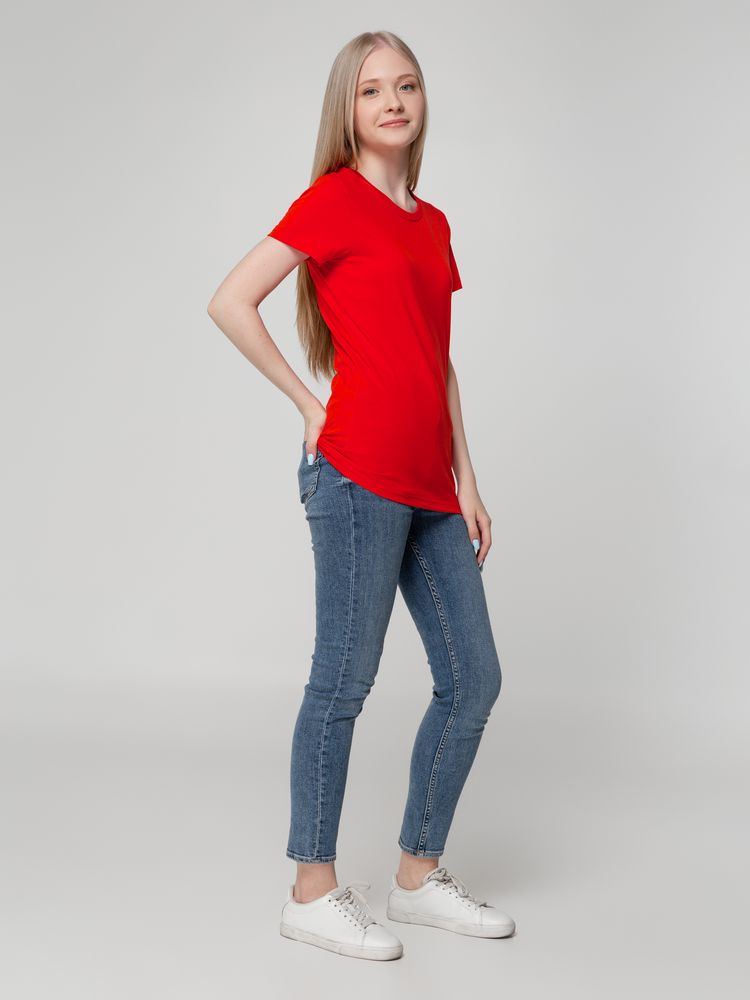 Футболка женская T-bolka Lady, красная-4