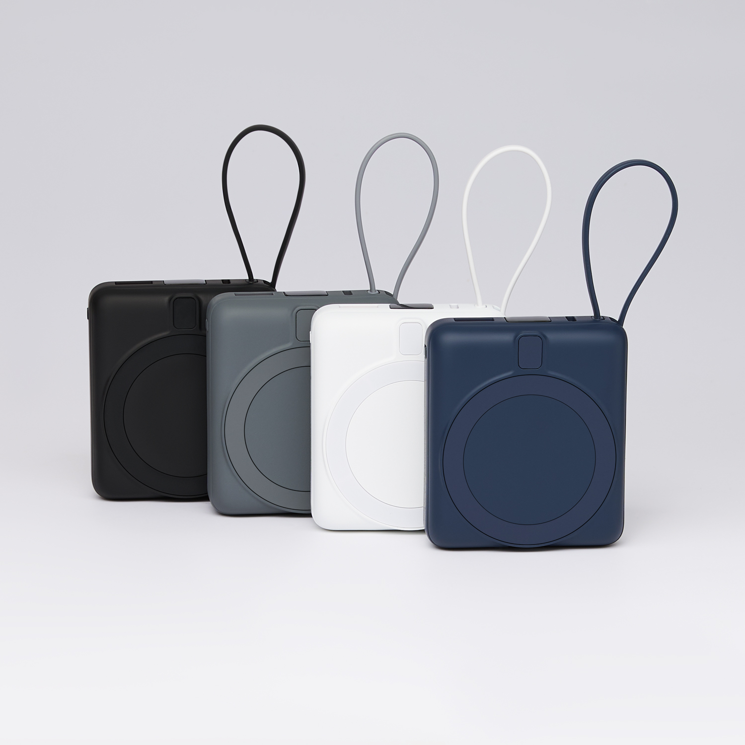 Внешний аккумулятор с подсветкой Ritter PD 10000mAh с функцией беспроводной зарядки 15W, синий-12