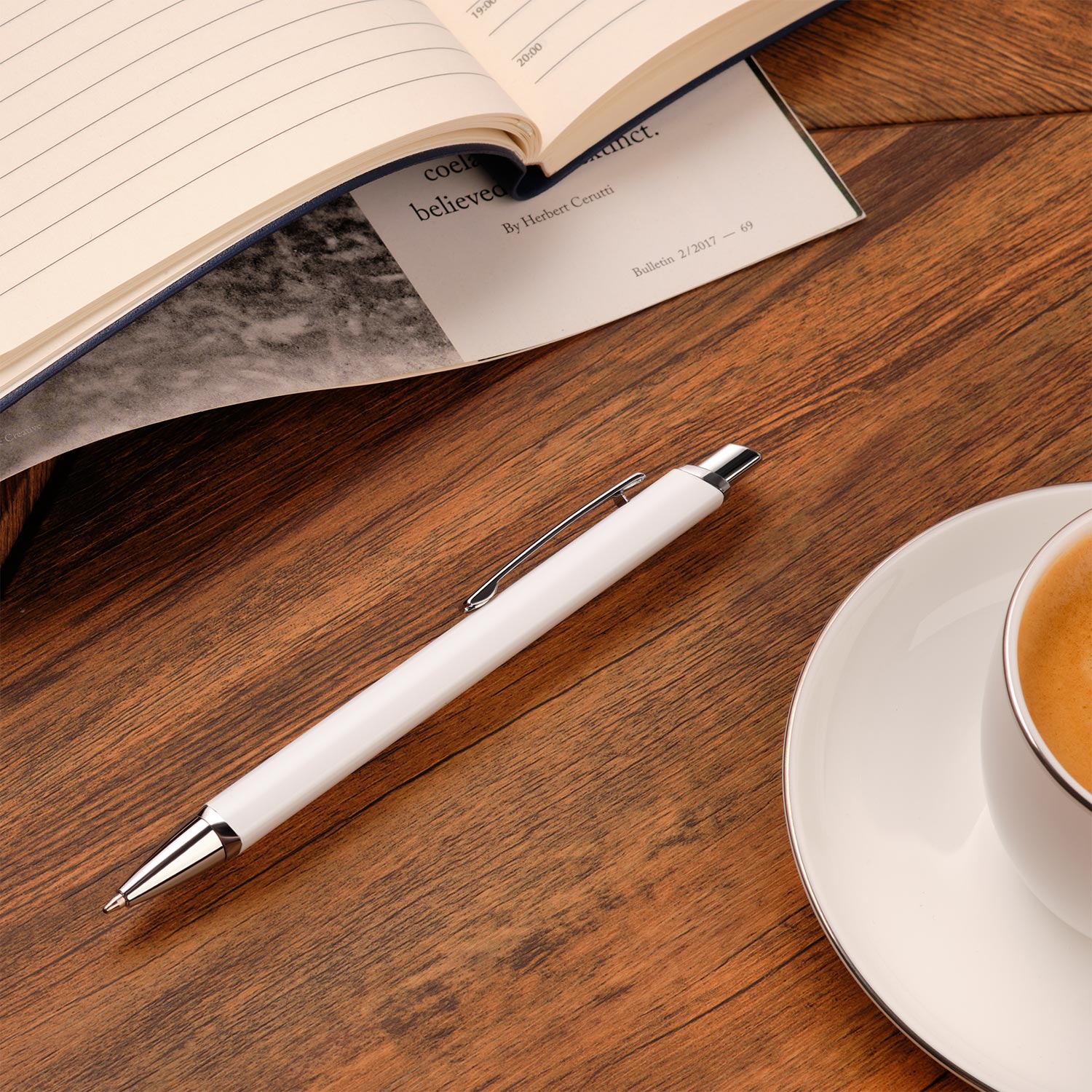 Шариковая ручка Penta, белая-5