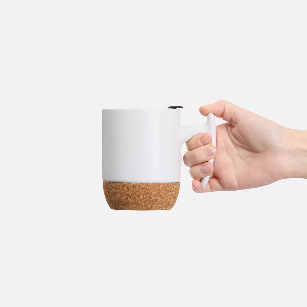 Кружка Corky Grip, белая-1