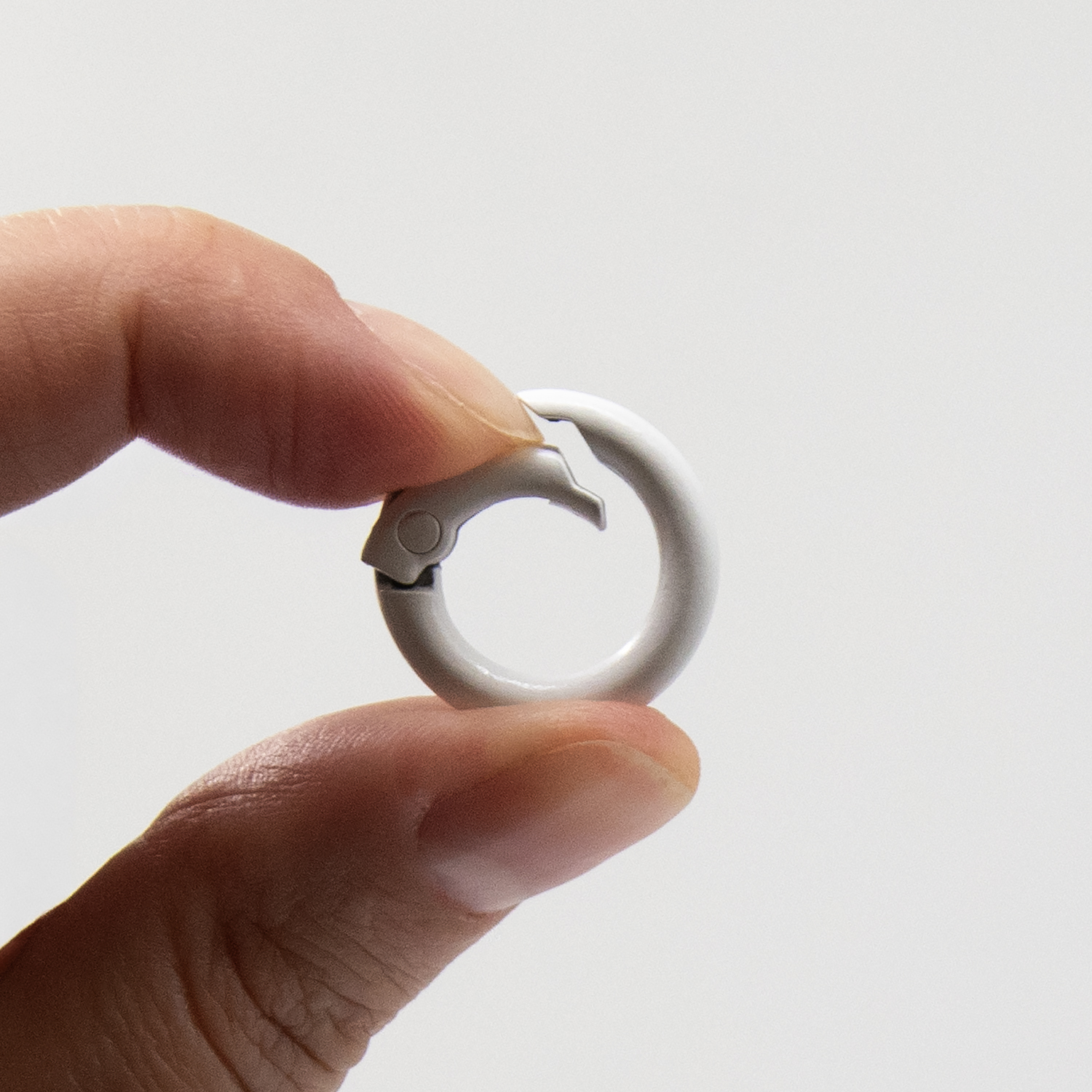 Карабин-кольцо Ring для обвеса, d=2см (белый)-2