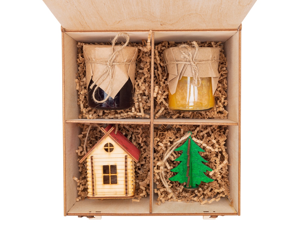 Подарочный набор Decoration Deluxe 2.0 с двумя видами варенья, натуральный-2