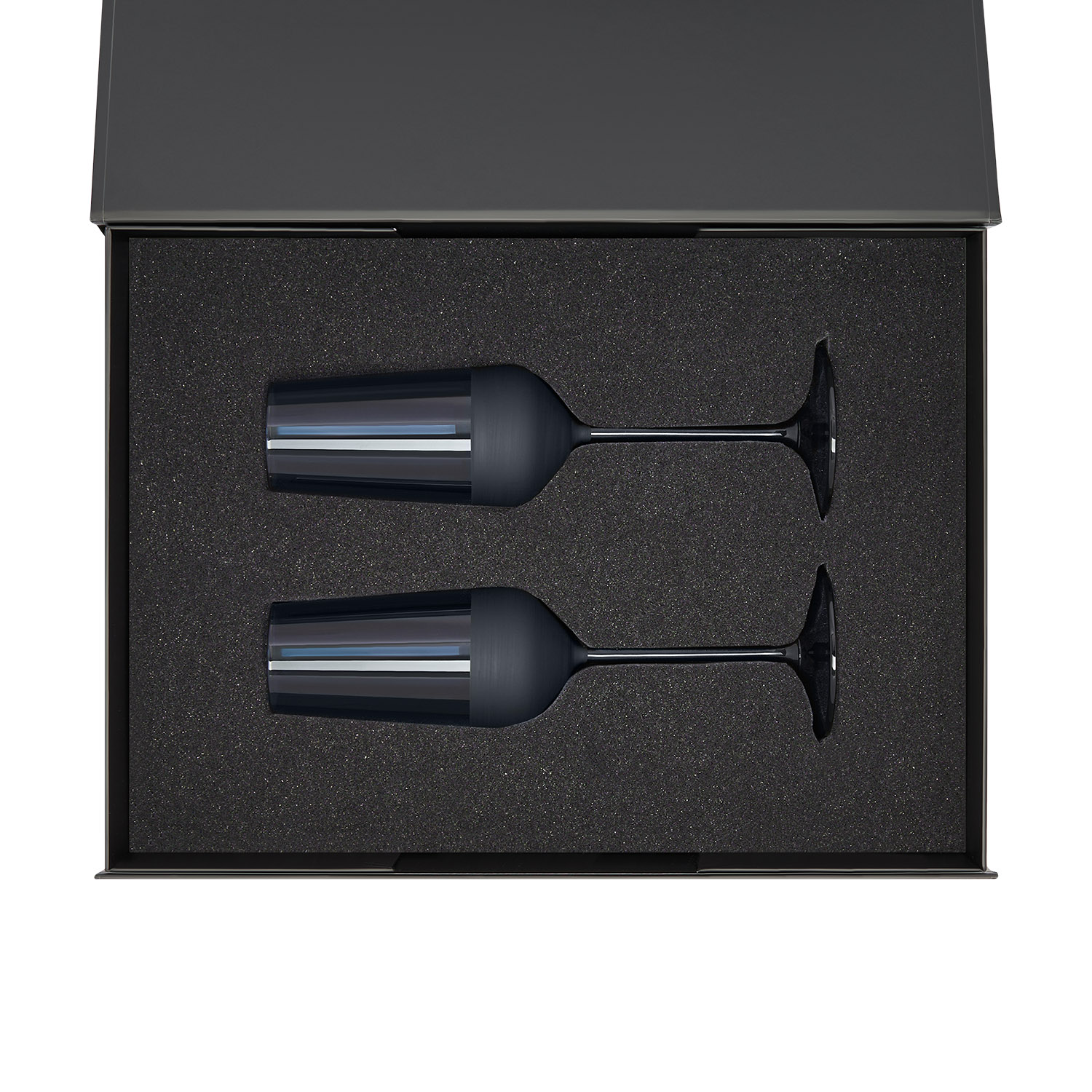 Подарочный набор 2 бокала для шампанского Sapphire в черной коробке-1