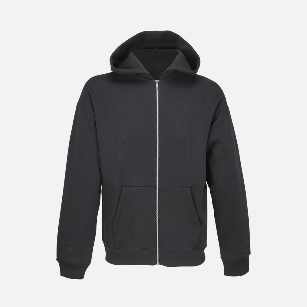 Толстовка унисекс на молнии Jelo, черная-1