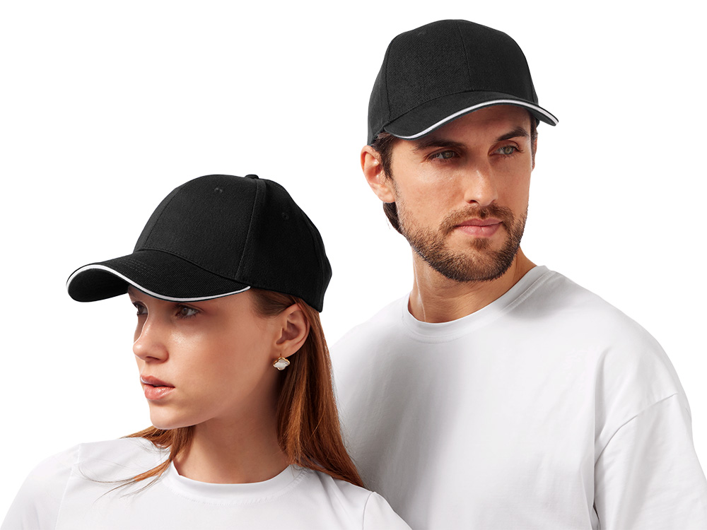 Бейсболка Cancun, черный/белый-0