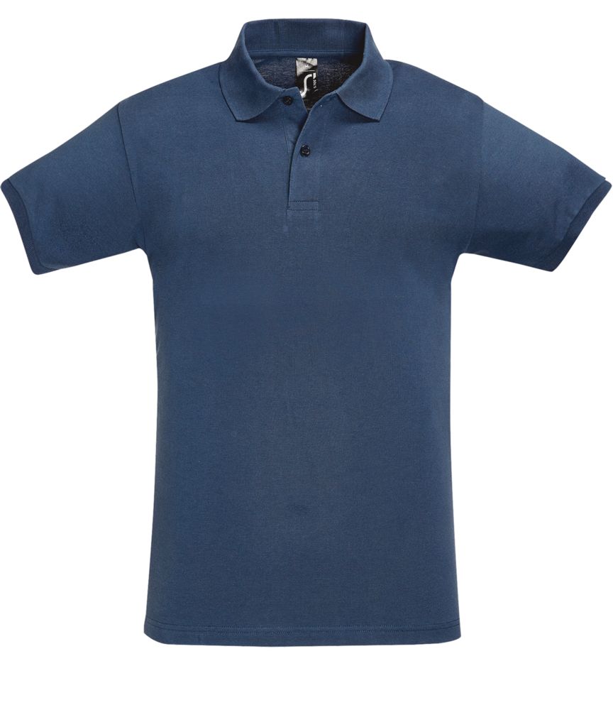 Рубашка поло мужская Perfect Men синий джинс-1