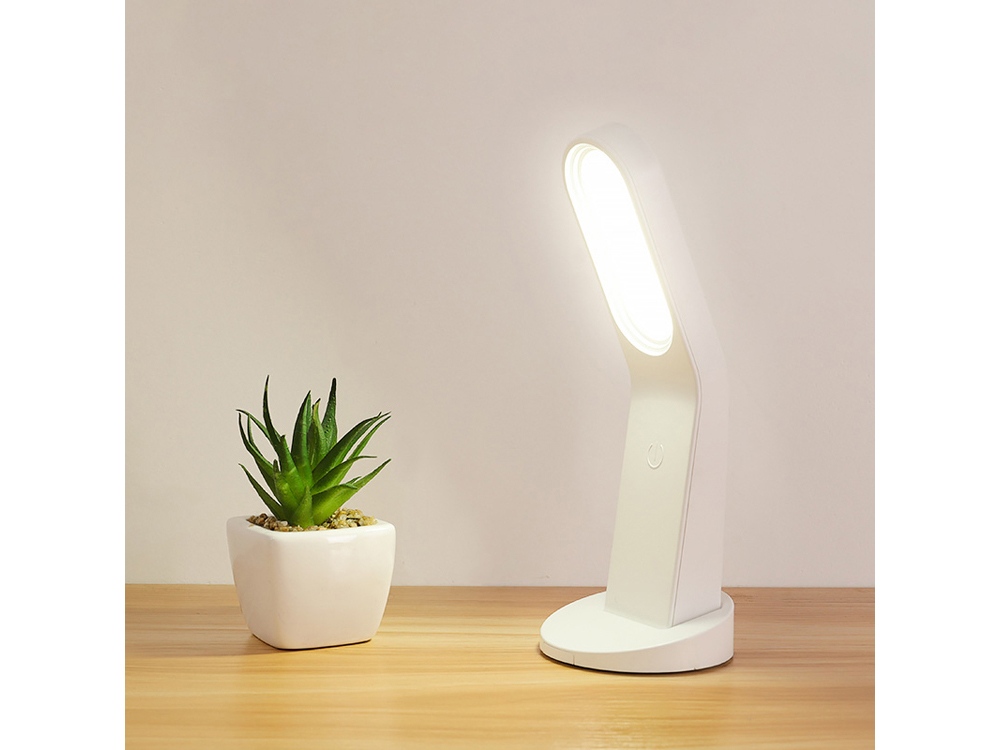 Мультифункциональный ночник Bright, на подставке, белый-6