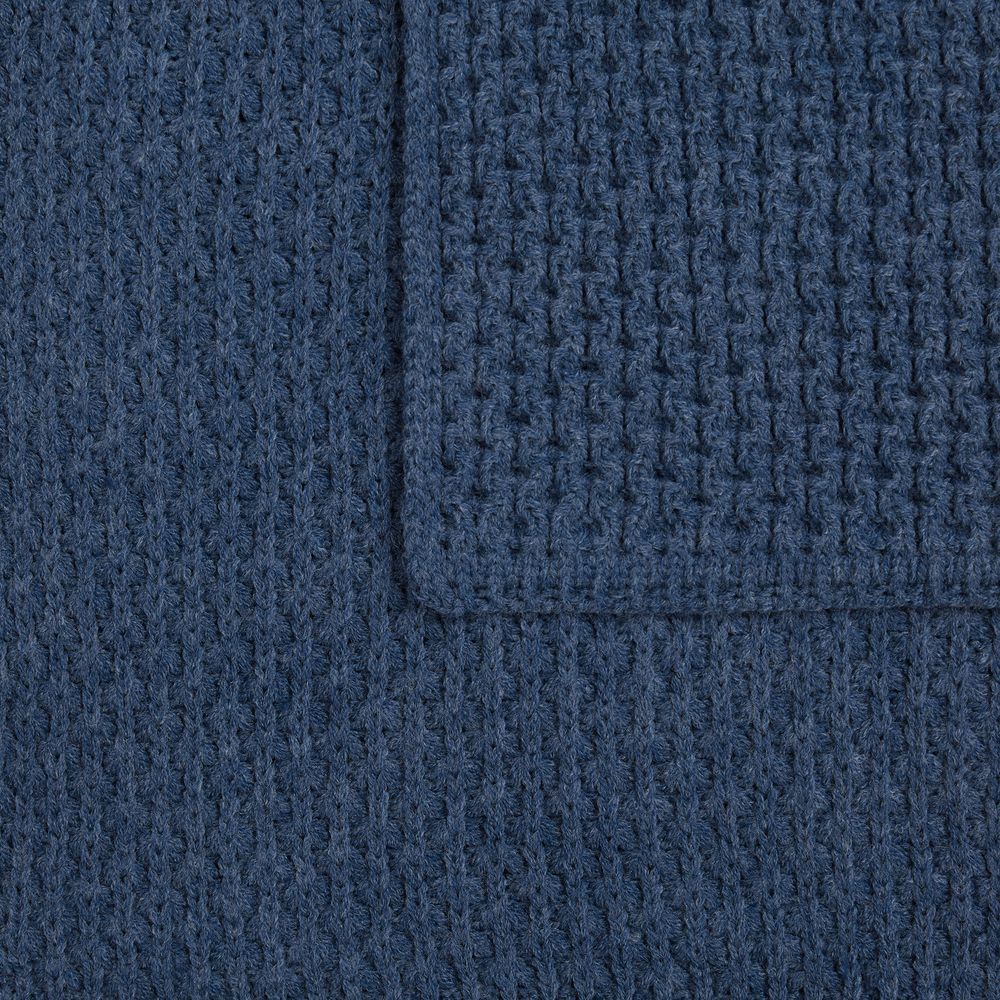 Плед Serenita, синий (джинс)-3