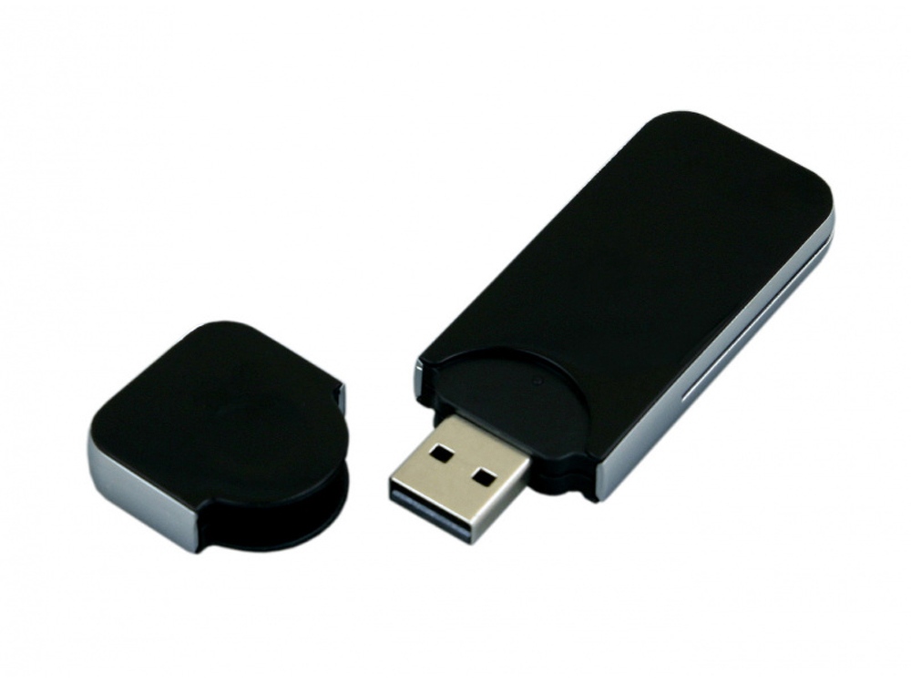 USB-флешка на 4 Гб в стиле I-phone, прямоугольнй формы, черный-1