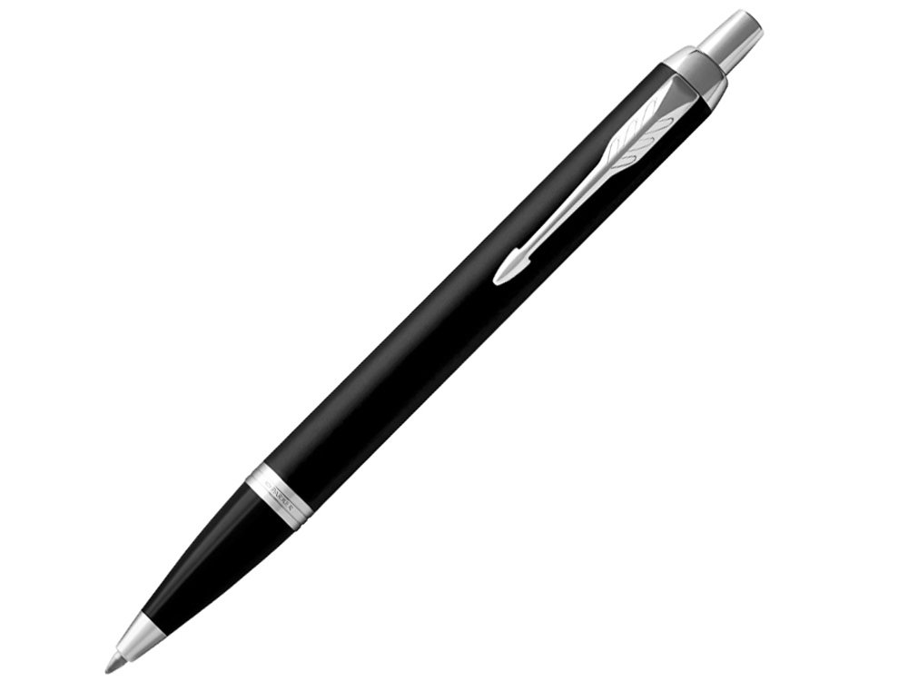 Шариковая ручка Parker IM Mat Black CT лак матовый, стержень: M, цвет чернил: blue, в подарочной упаковке.-0