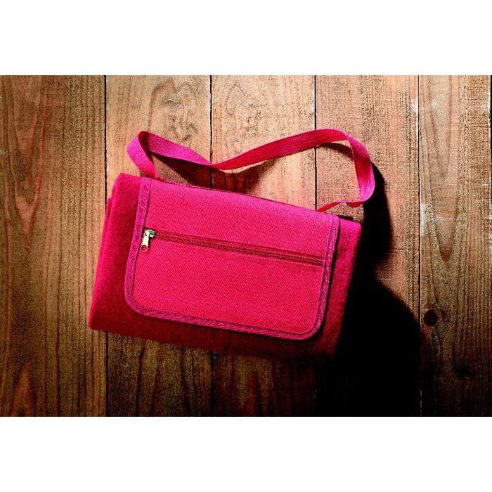 Плед, красный-1