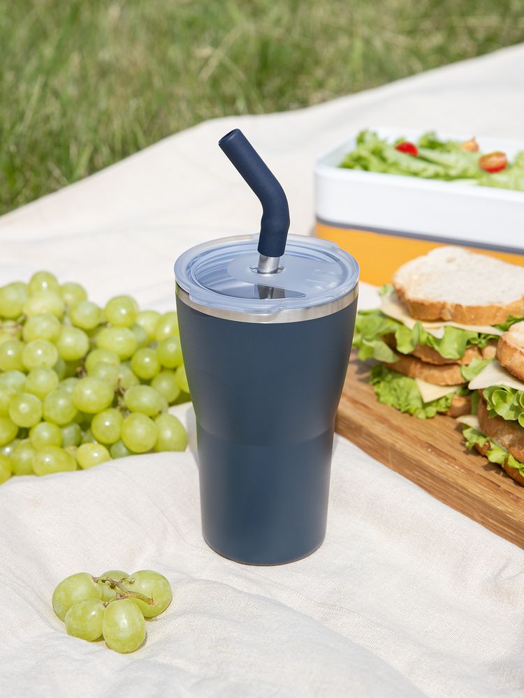 Термостакан Sapporo без логотипа, темно-синий-4