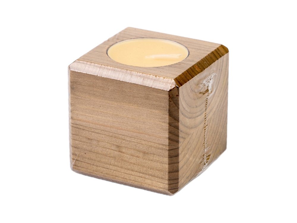 Свеча в декоративном подсвечнике, орех, манго-2