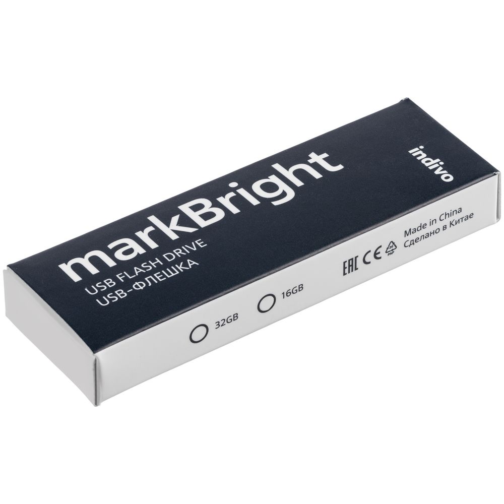 Флешка markBright с синей подсветкой, 16 Гб-3
