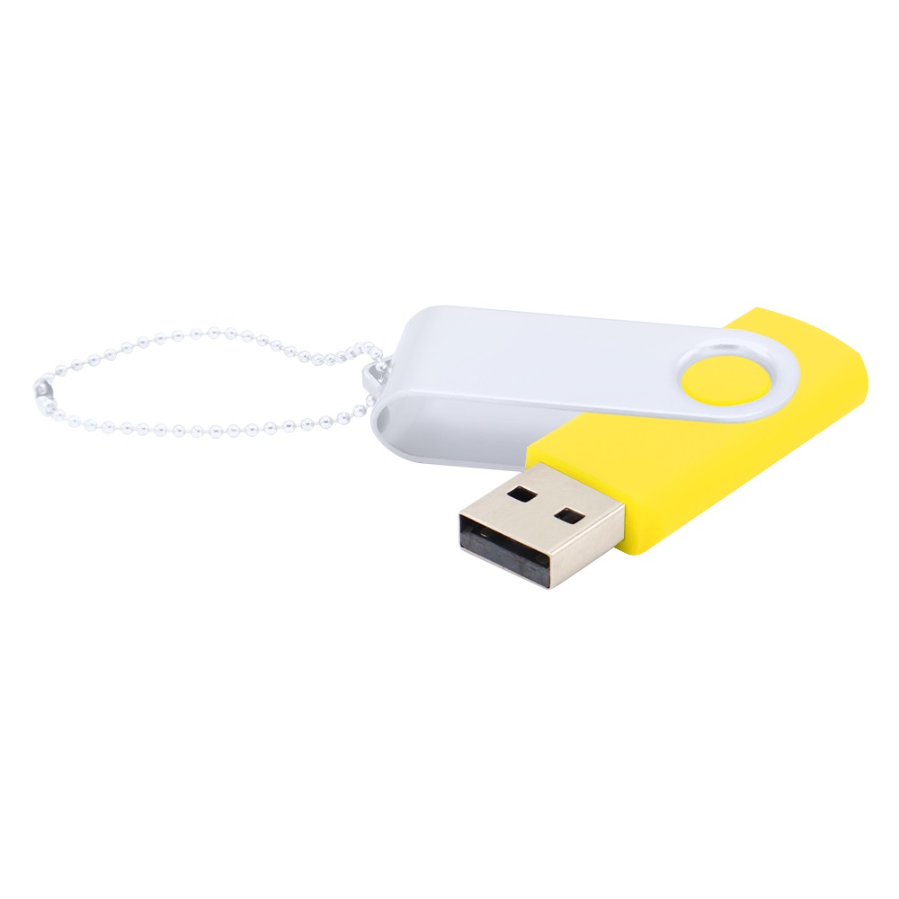 Флешка Designer To Go 2.0 USB 16Gb, Желтый/Белый-0