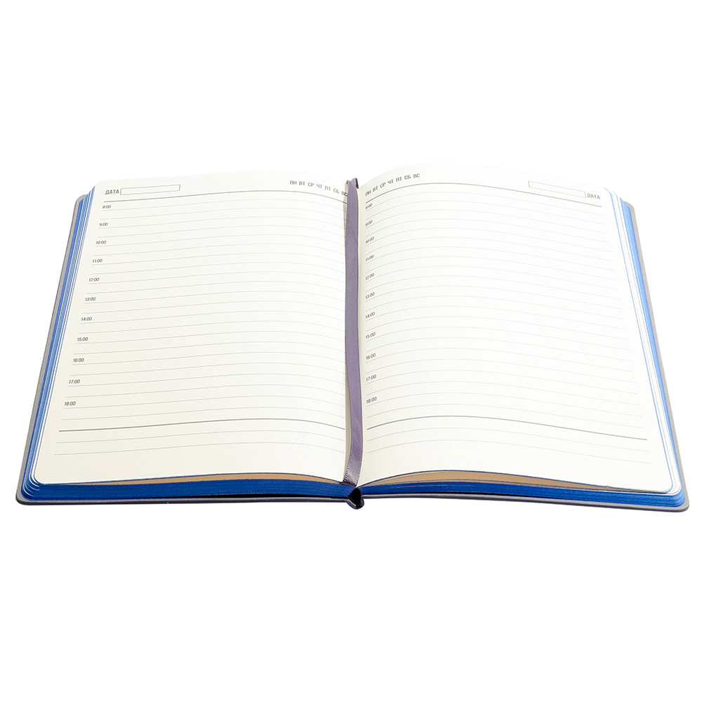 Ежедневник A5 недатированный Carisma в мягком переплёте, Синий-4