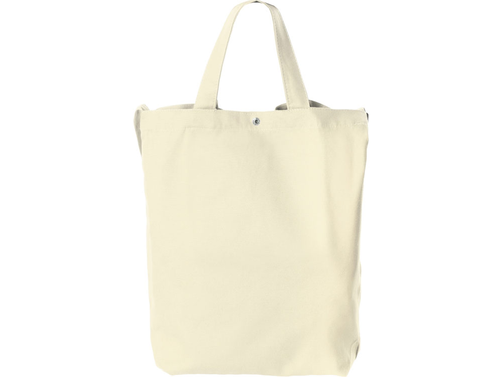 Сумка Helfer из хлопка на кнопке с регулирующейся лямкой, натуральный-3