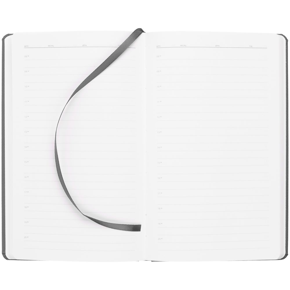 Ежедневник Grade, недатированный, серый-3