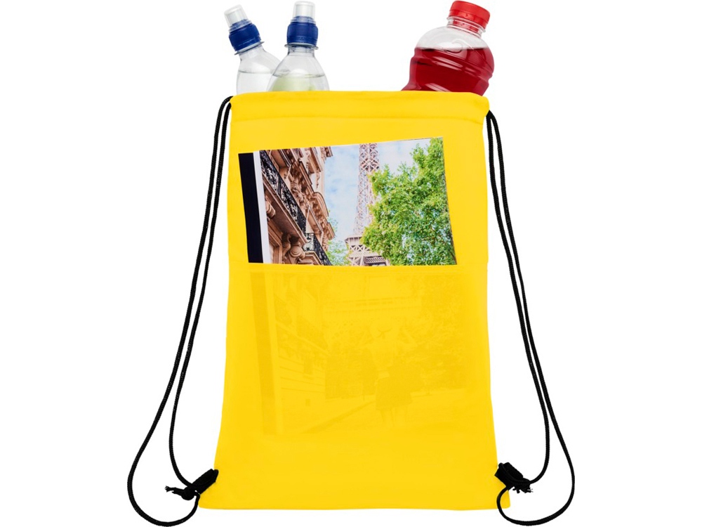 Сумка-холодильник Oriole на шнуровке на 12 банок, желтый-3