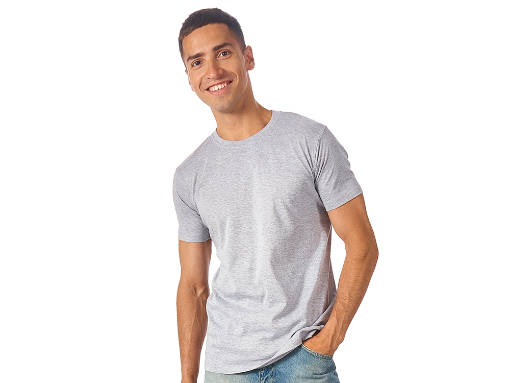 Футболка Super Club мужская, серый меланж-0