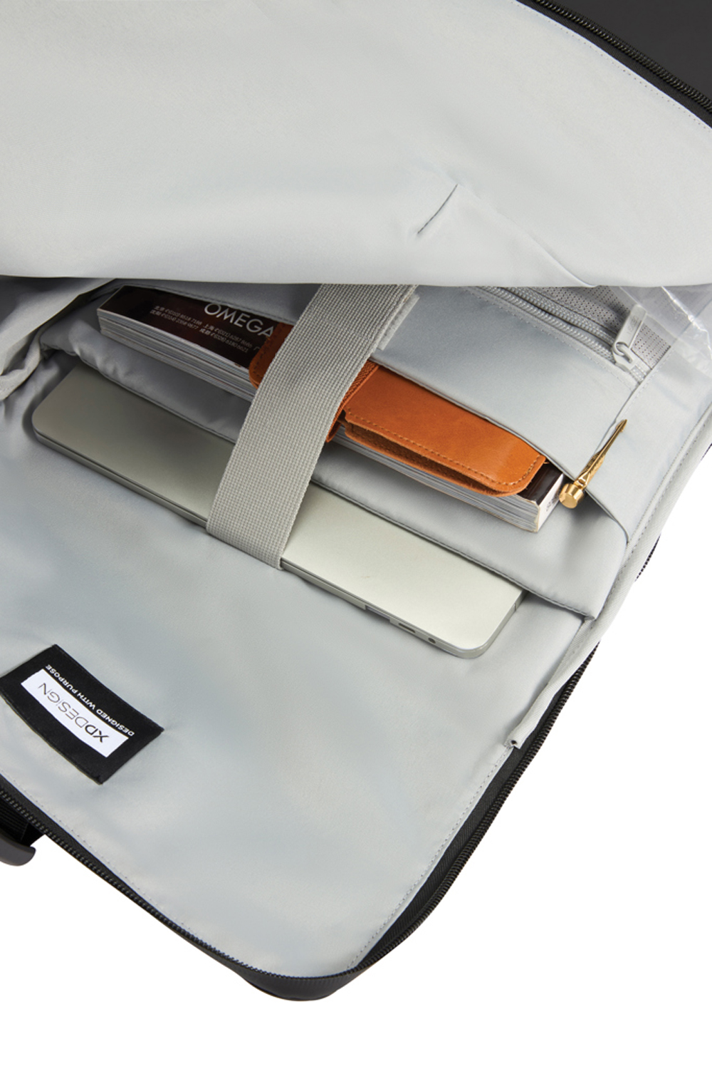 Антикражный водонепроницаемый рюкзак Urban Flap-Top, черный-12